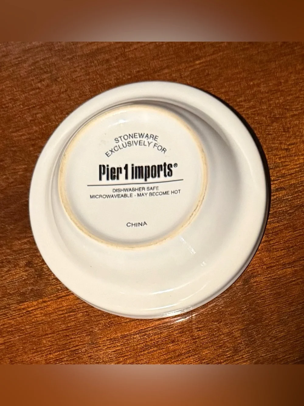Pier 1 White Ceramic Butter Dome with Knob